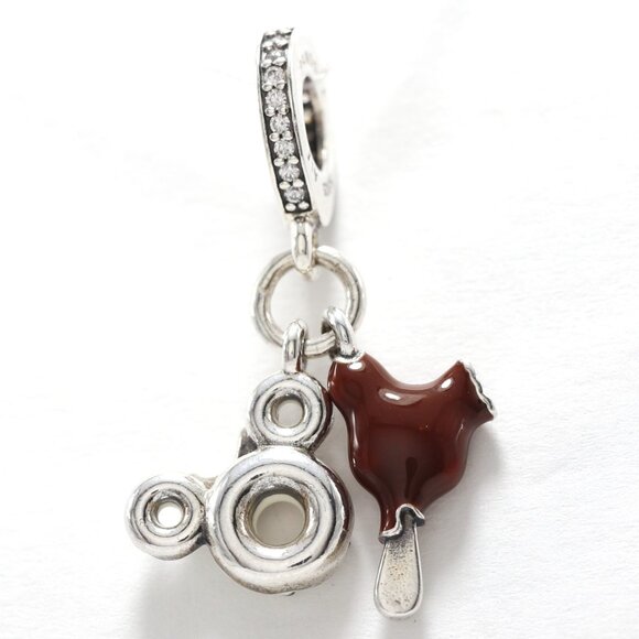 Pandora Charm Mickey Mouse Ice Cream and Donut ALE S925 - Picture 3 of 4